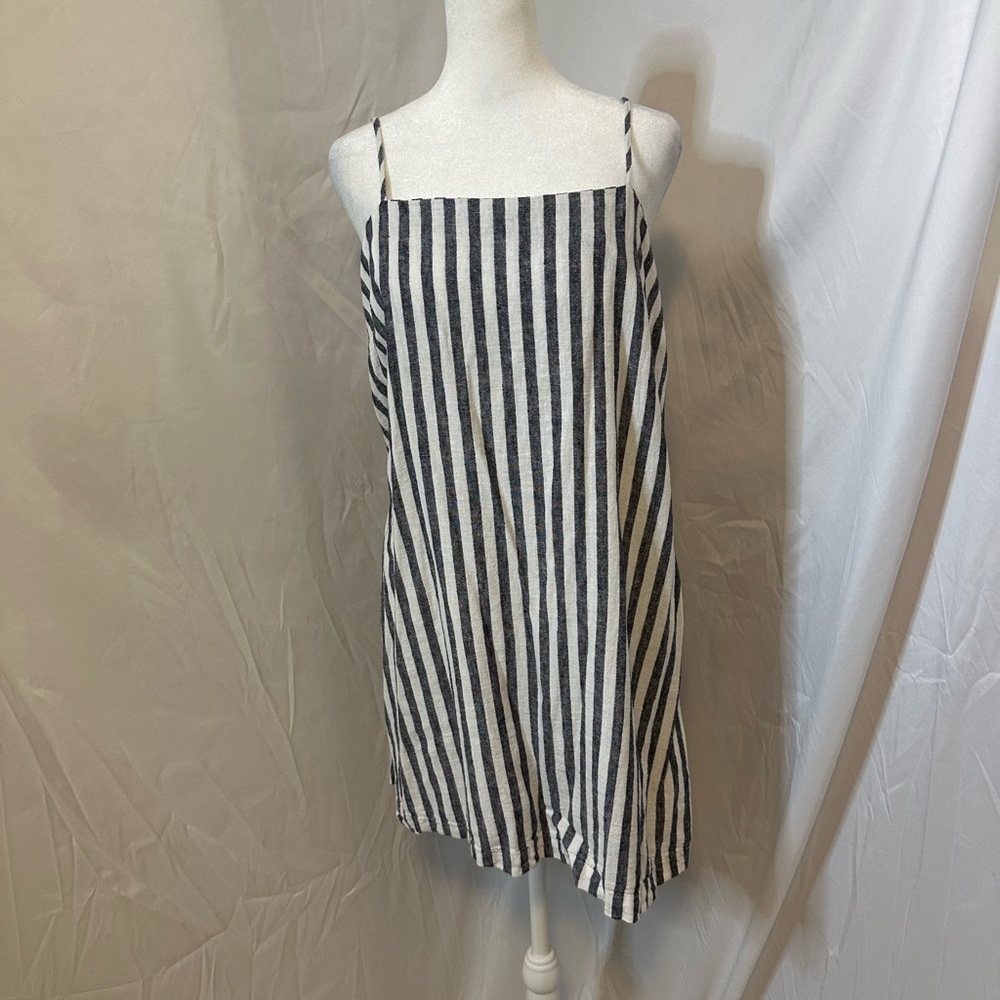 a new day Blue and White Striped Mini Dress